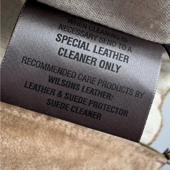 Vintage 90s Y2K Wilsons Leather Suede Jacket Womens M Tan Utility Capsule EUC - Picture 14 of 15